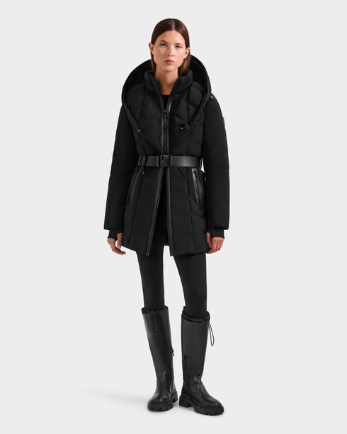 RUDSAK MODA Down Puffer With Faux Fur Womens Apparel